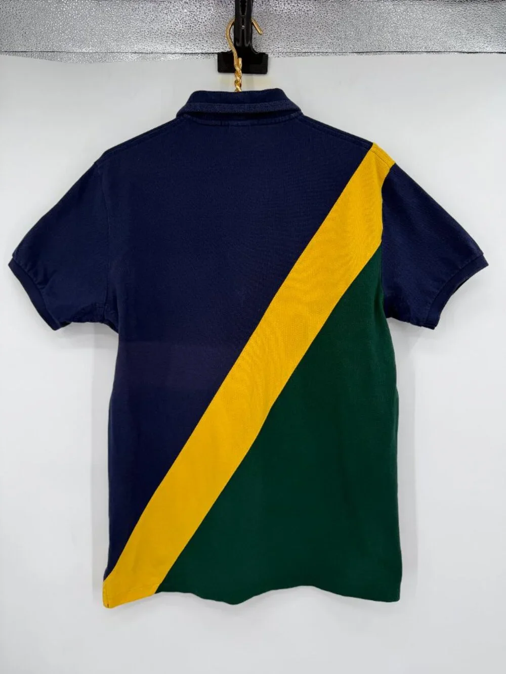 Polo Ralph Lauren Custom Fit Big Pony Colorblock Polo Shirt Men's Large